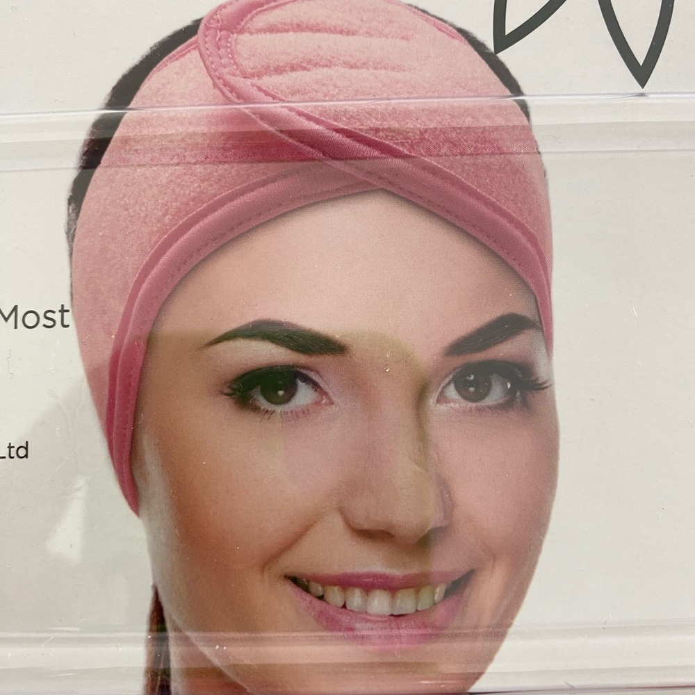 NIFTY Women’s Pink Terry Head Wraps - 2 Pack